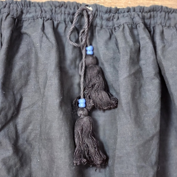 Vintage NWT PASSPORT PIER 1 Indian Cotton Embroidered Boho Skirt With Mirrors - Picture 6 of 13